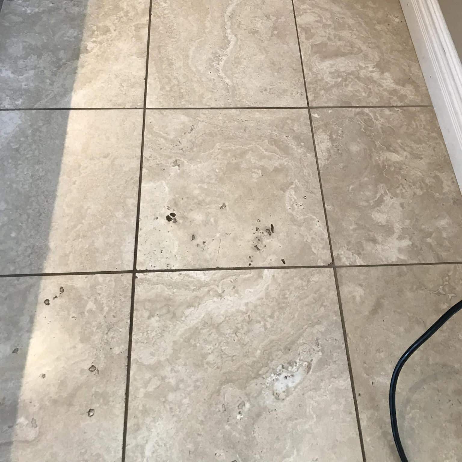 dirty stone flooring