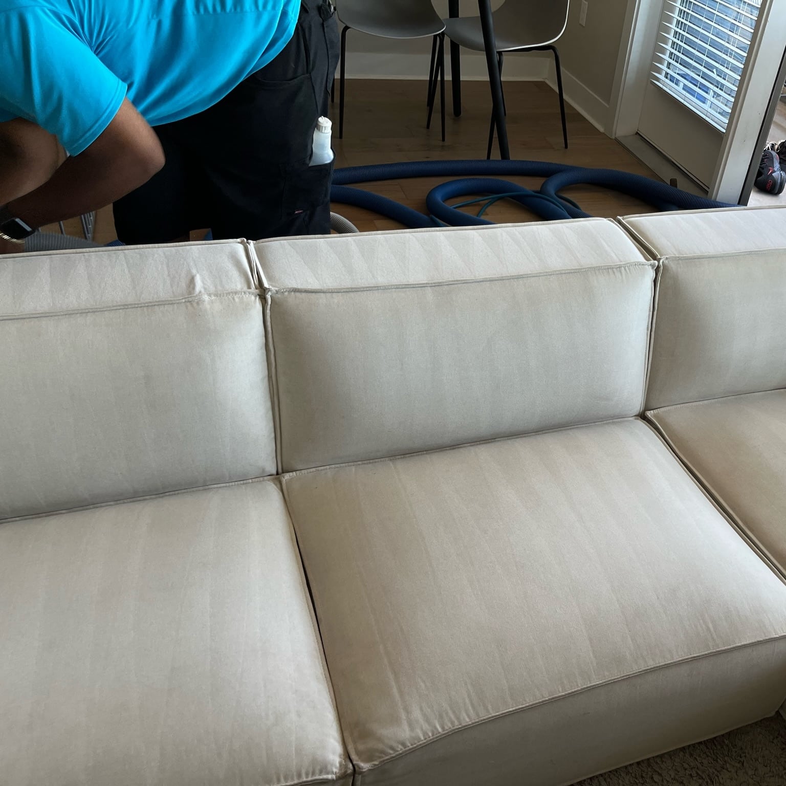 Fabric sectional couch cleaning in Phoenix