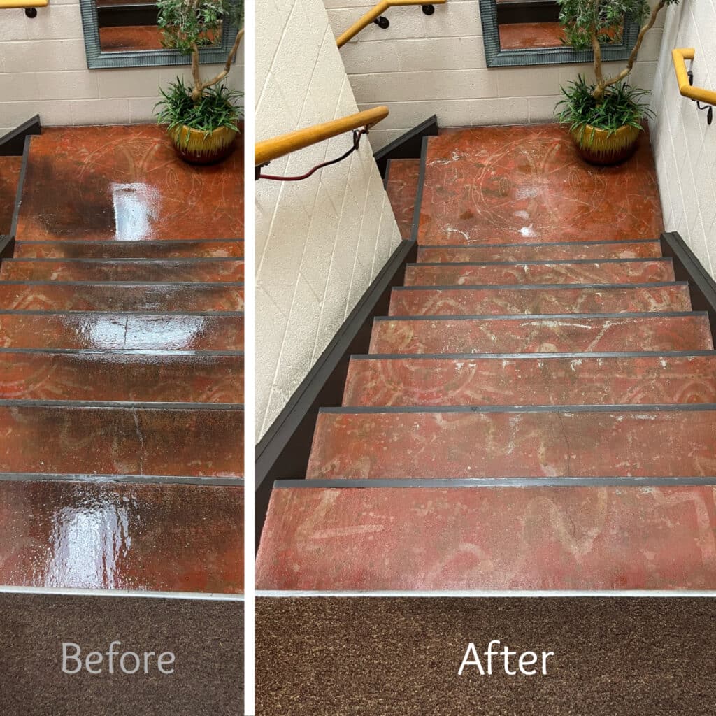 concrete stair floor cleaning in Carefree, Arizona